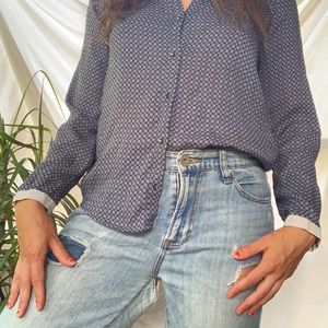 Zara Silk Blouse - Size M